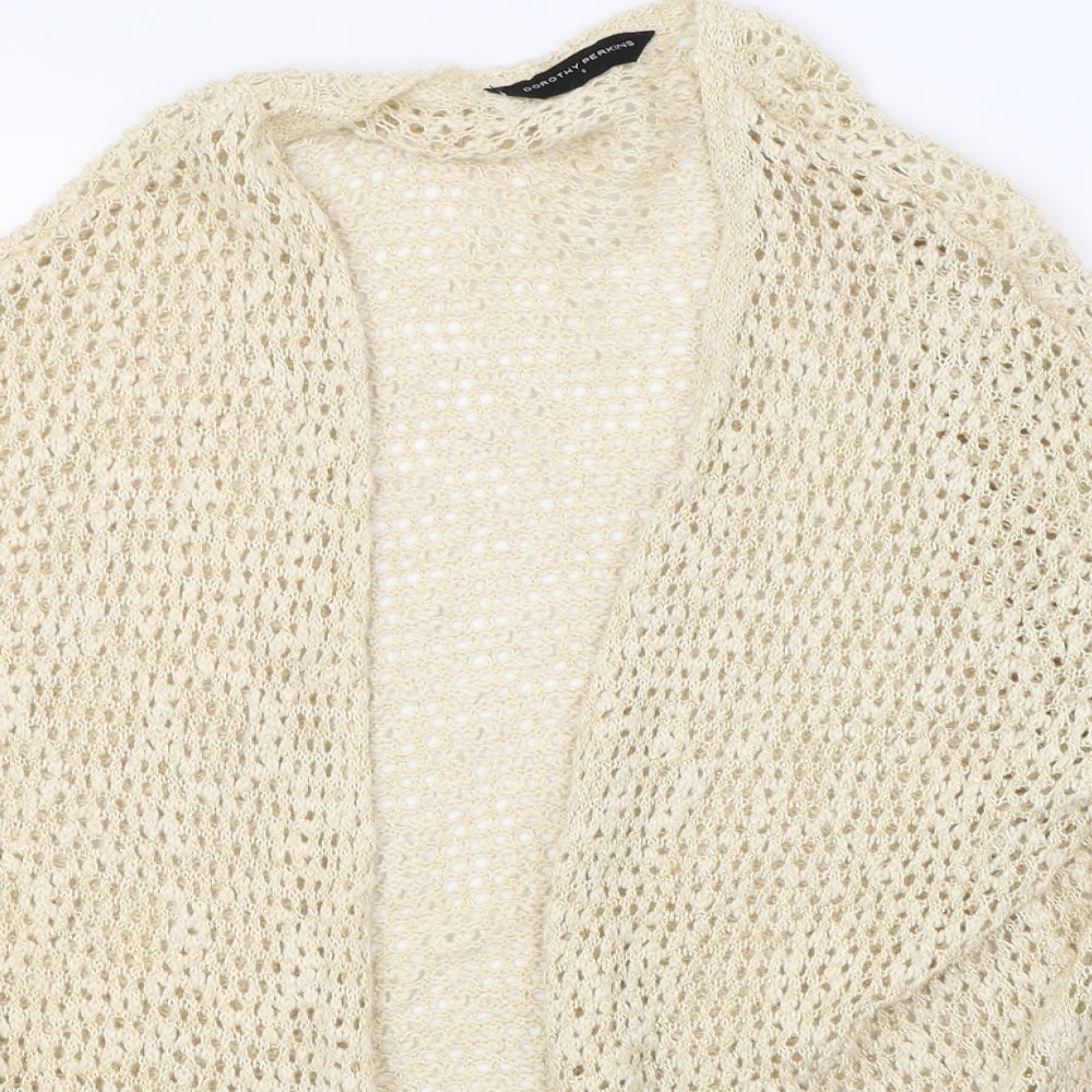 Womens UK Size S Dorothy Perkins White Cardigan Jumper