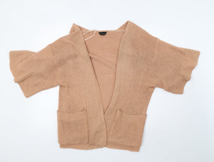 Womens UK Size 12 Topshop Orange Cardigan Jumper