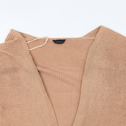 Womens UK Size 12 Topshop Orange Cardigan Jumper