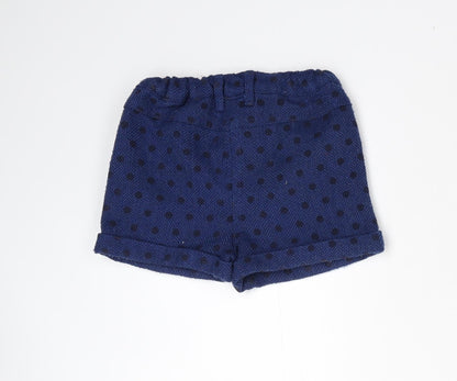 Young Dimension Boys Blue Polka Dot  Utility Shorts Size 2-3 Years
