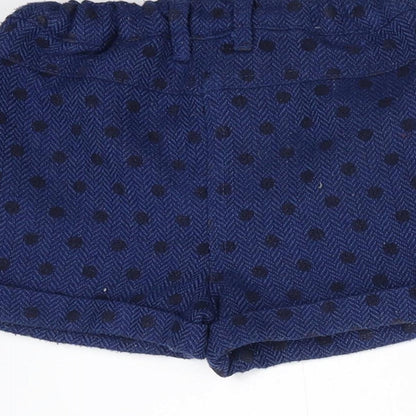 Young Dimension Boys Blue Polka Dot  Utility Shorts Size 2-3 Years
