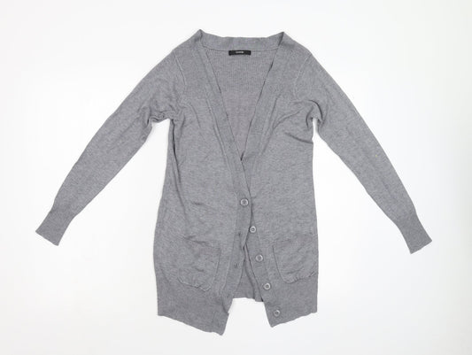 George Womens Grey  Knit Cardigan Jumper Size 8