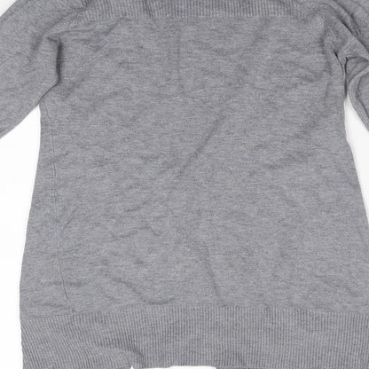 George Womens Grey  Knit Cardigan Jumper Size 8