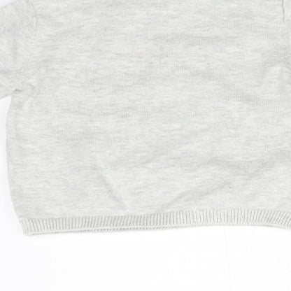 M&S Baby Grey  Knit Pullover Jumper Size 3-6 Months