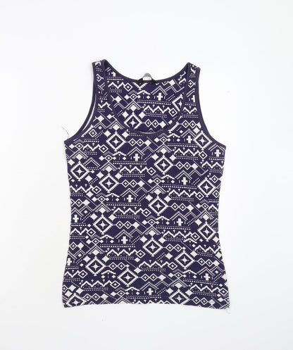 Womens UK Size 14 Dorothy Perkins Blue Basic Tank