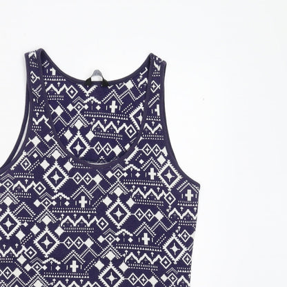 Womens UK Size 14 Dorothy Perkins Blue Basic Tank