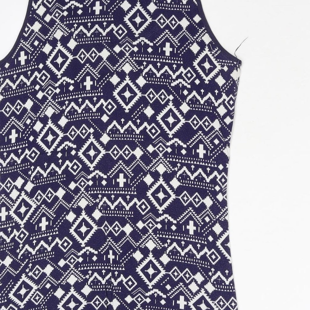 Womens UK Size 14 Dorothy Perkins Blue Basic Tank