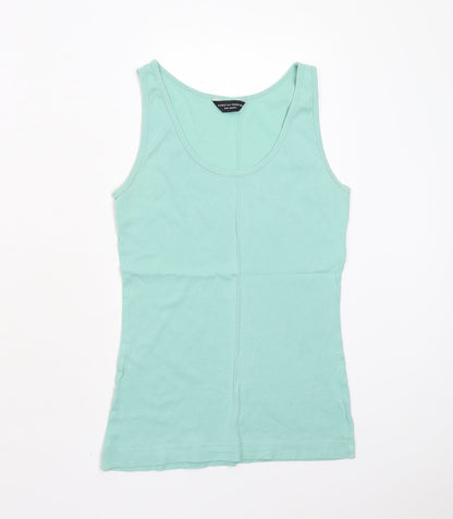 Womens UK Size 12 Dorothy Perkins Green Basic Tank
