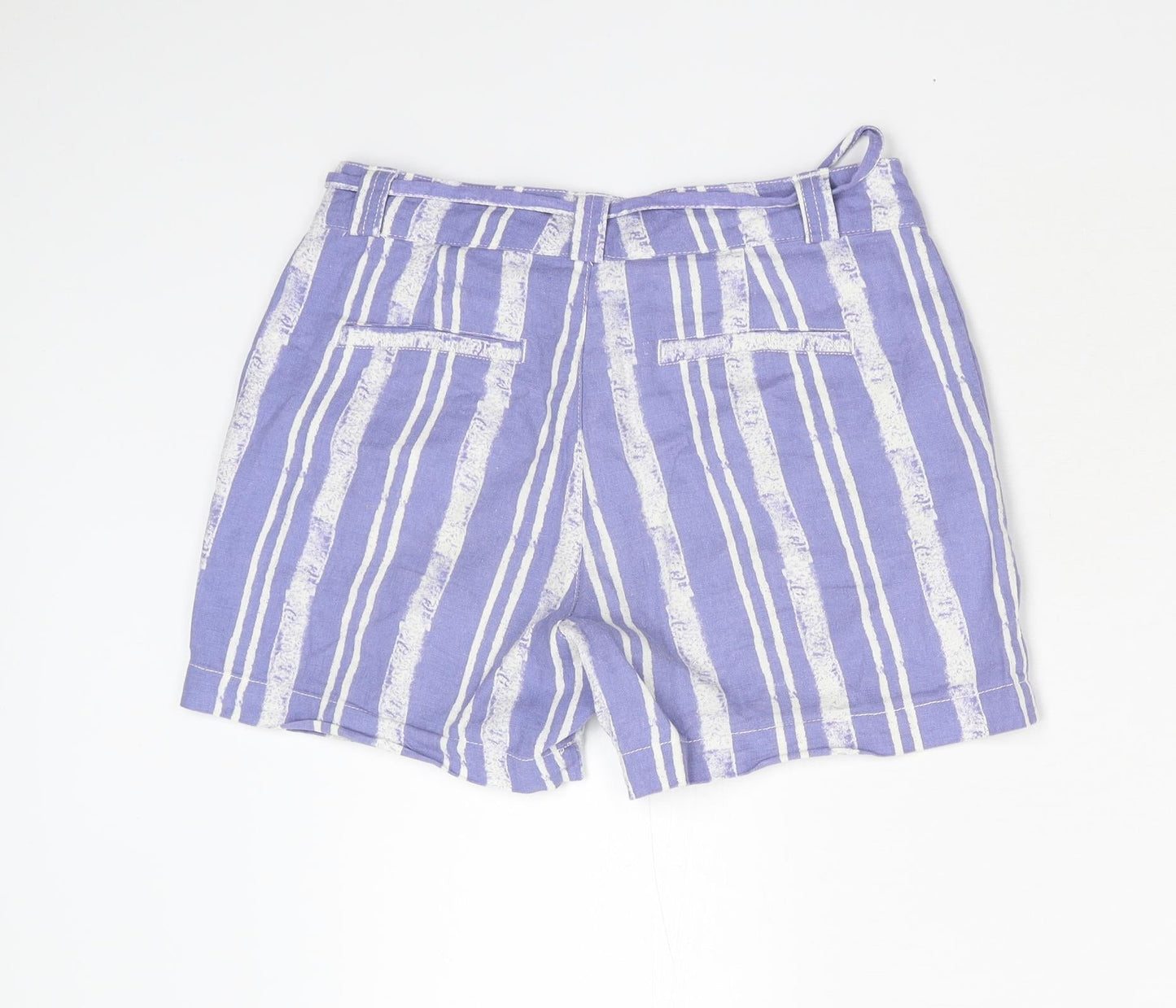 Primark Womens Blue Striped  Utility Shorts Size 8