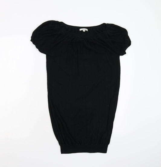 J&W Womens Black  Knit Pullover Jumper Size M