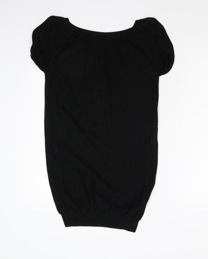 J&W Womens Black  Knit Pullover Jumper Size M