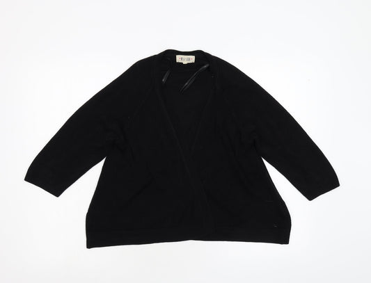 Womens UK Size 10 New Look Black Cardigan Jumper