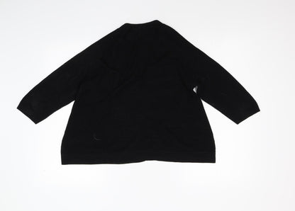 Womens UK Size 10 New Look Black Cardigan Jumper