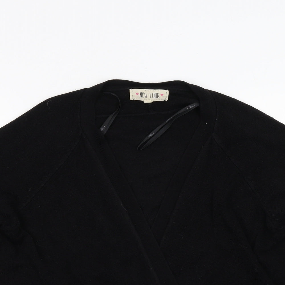 Womens UK Size 10 New Look Black Cardigan Jumper