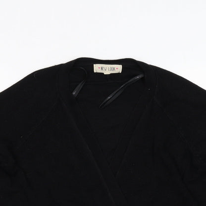 Womens UK Size 10 New Look Black Cardigan Jumper