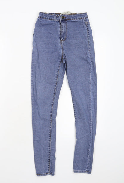 Primark Womens Blue  Denim Skinny Jeans Size 6 L25 in