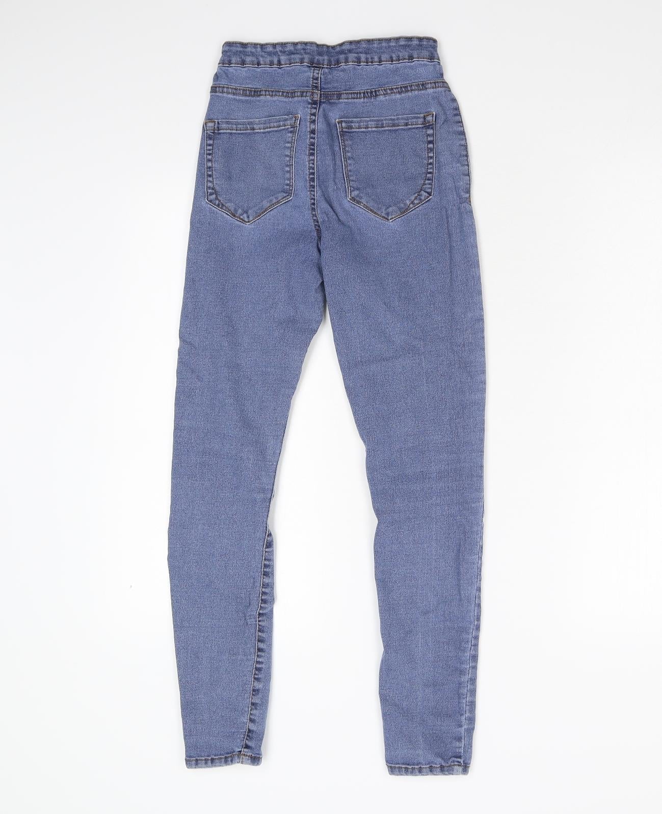 Primark Womens Blue  Denim Skinny Jeans Size 6 L25 in