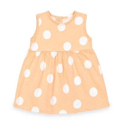 George Girls Orange Polka Dot  T-Shirt Dress  Size 0-3 Months
