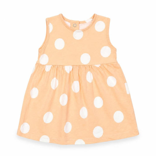 George Girls Orange Polka Dot  T-Shirt Dress  Size 0-3 Months