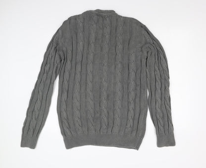 Human Scales Mens Grey  Knit Pullover Jumper Size L