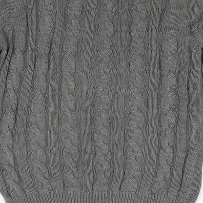 Human Scales Mens Grey  Knit Pullover Jumper Size L