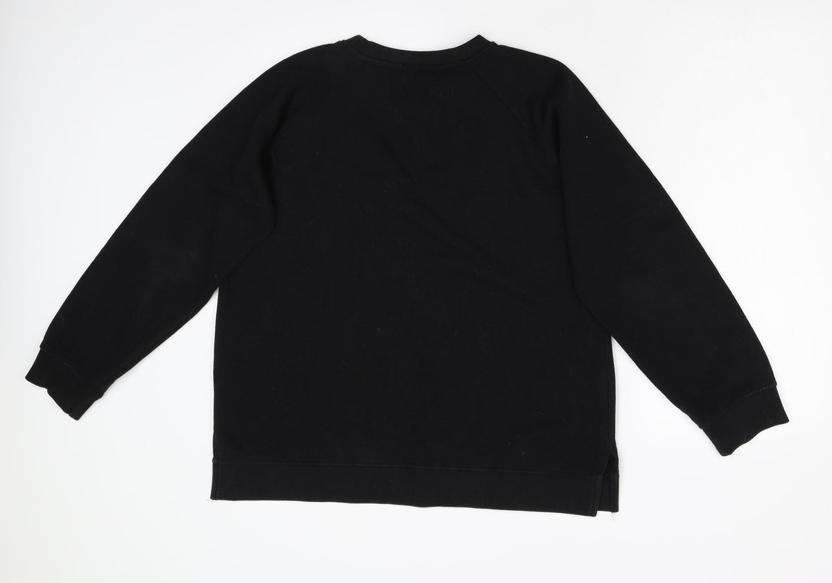 AM London Womens Black   Pullover Sweatshirt Size 14