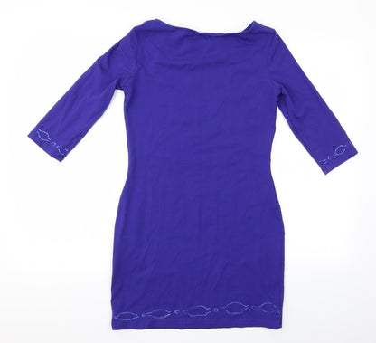 Oodji Womens Purple   Bodycon  Size S  - Oodj Dress