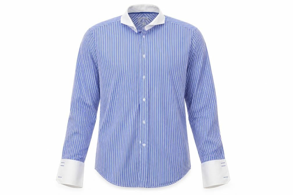 Mens UK Size 15.5 NEXT Blue  Button-Up Long Sleeve Casual Shirt