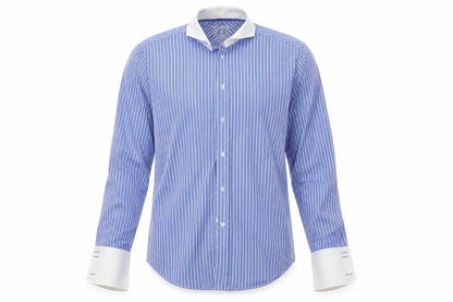 Mens UK Size 15.5 NEXT Blue  Button-Up Long Sleeve Casual Shirt