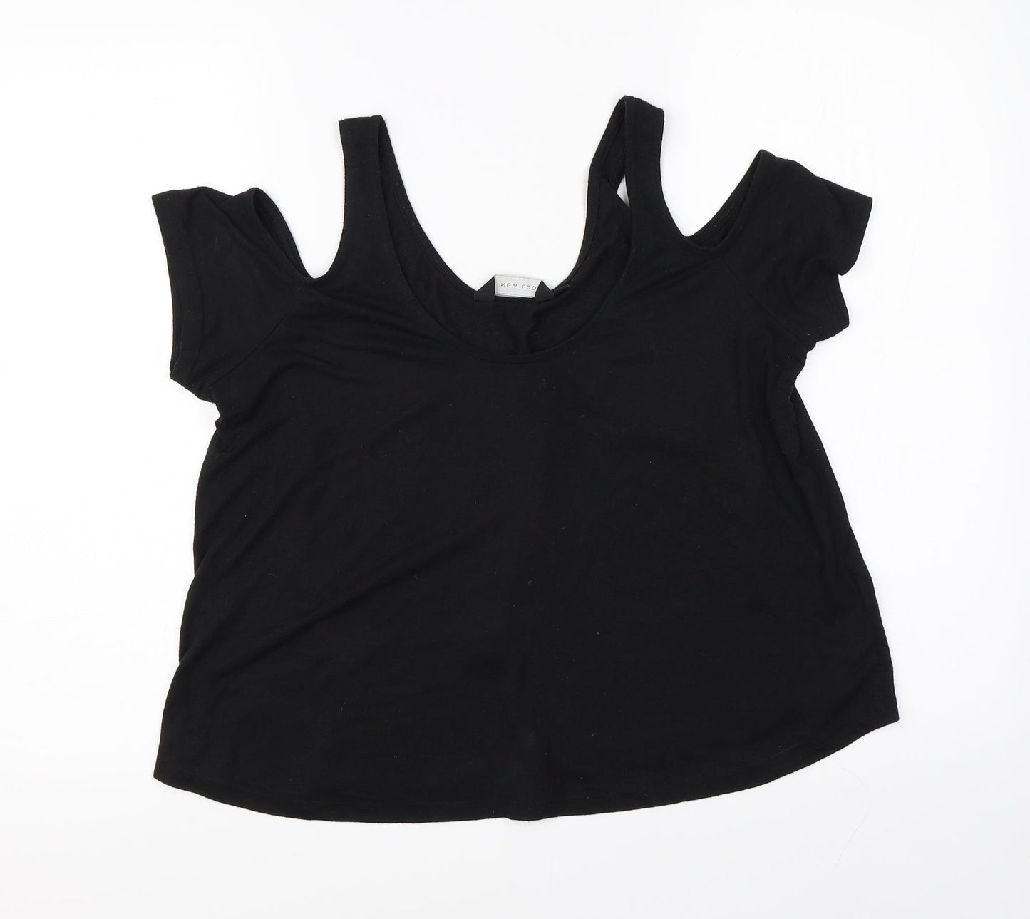 Womens UK Size 12 New Look Black Basic Tank