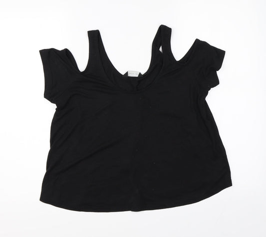 Womens UK Size 12 New Look Black Basic Tank