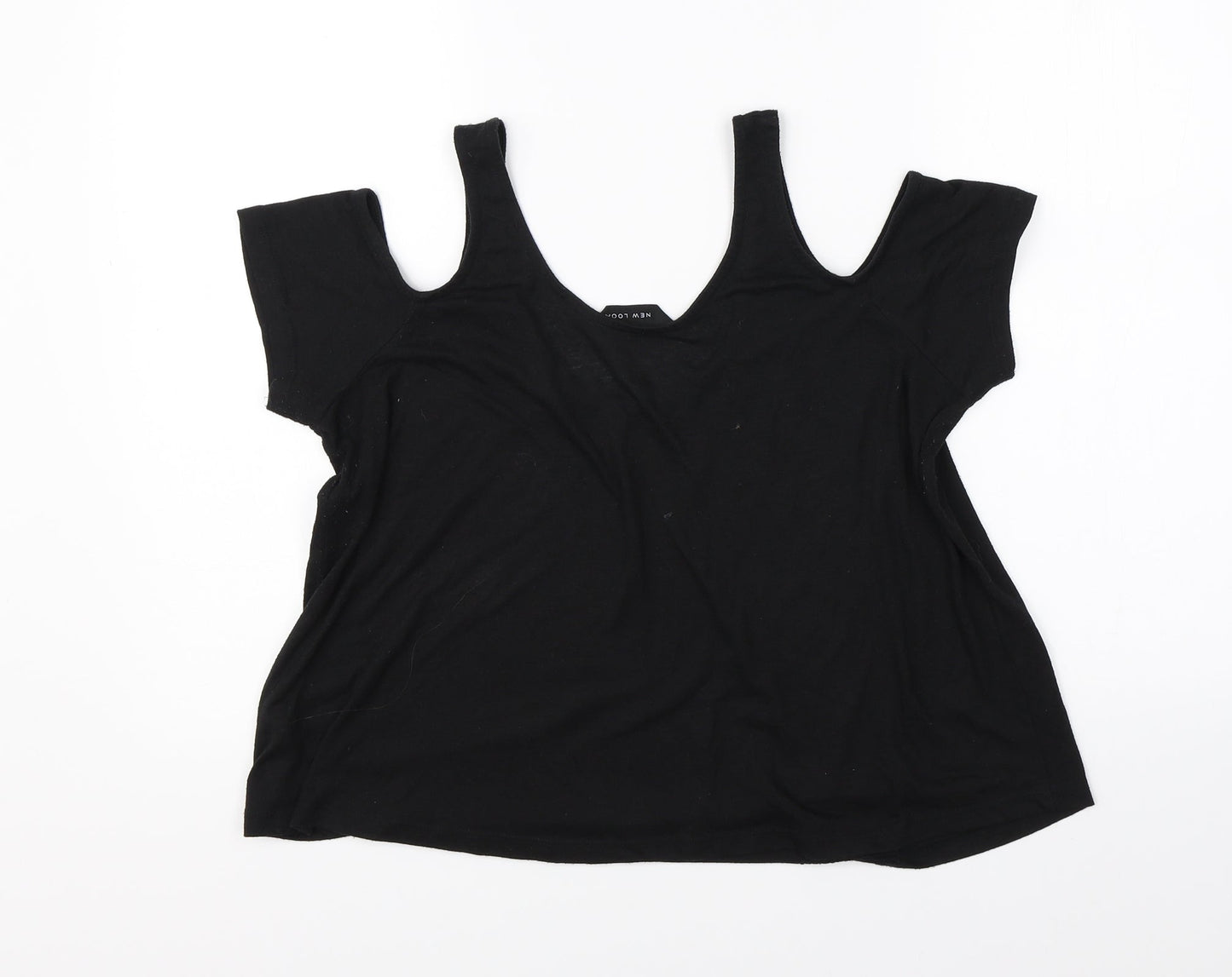 Womens UK Size 12 New Look Black Basic Tank