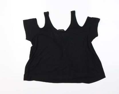 Womens UK Size 12 New Look Black Basic Tank