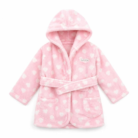 George Girls Pink Polka Dot   Robe Size 6-9 Months