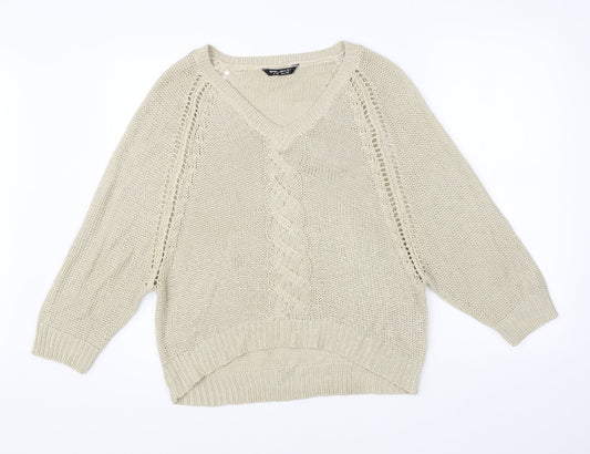 Womens UK Size 18 Select Beige Pullover Jumper