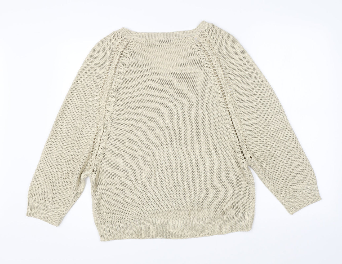 Womens UK Size 18 Select Beige Pullover Jumper