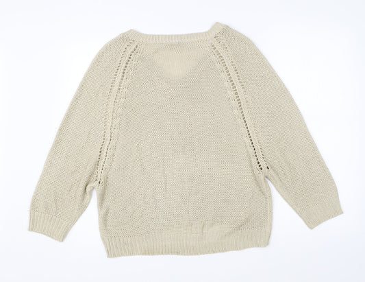 Womens UK Size 18 Select Beige Pullover Jumper
