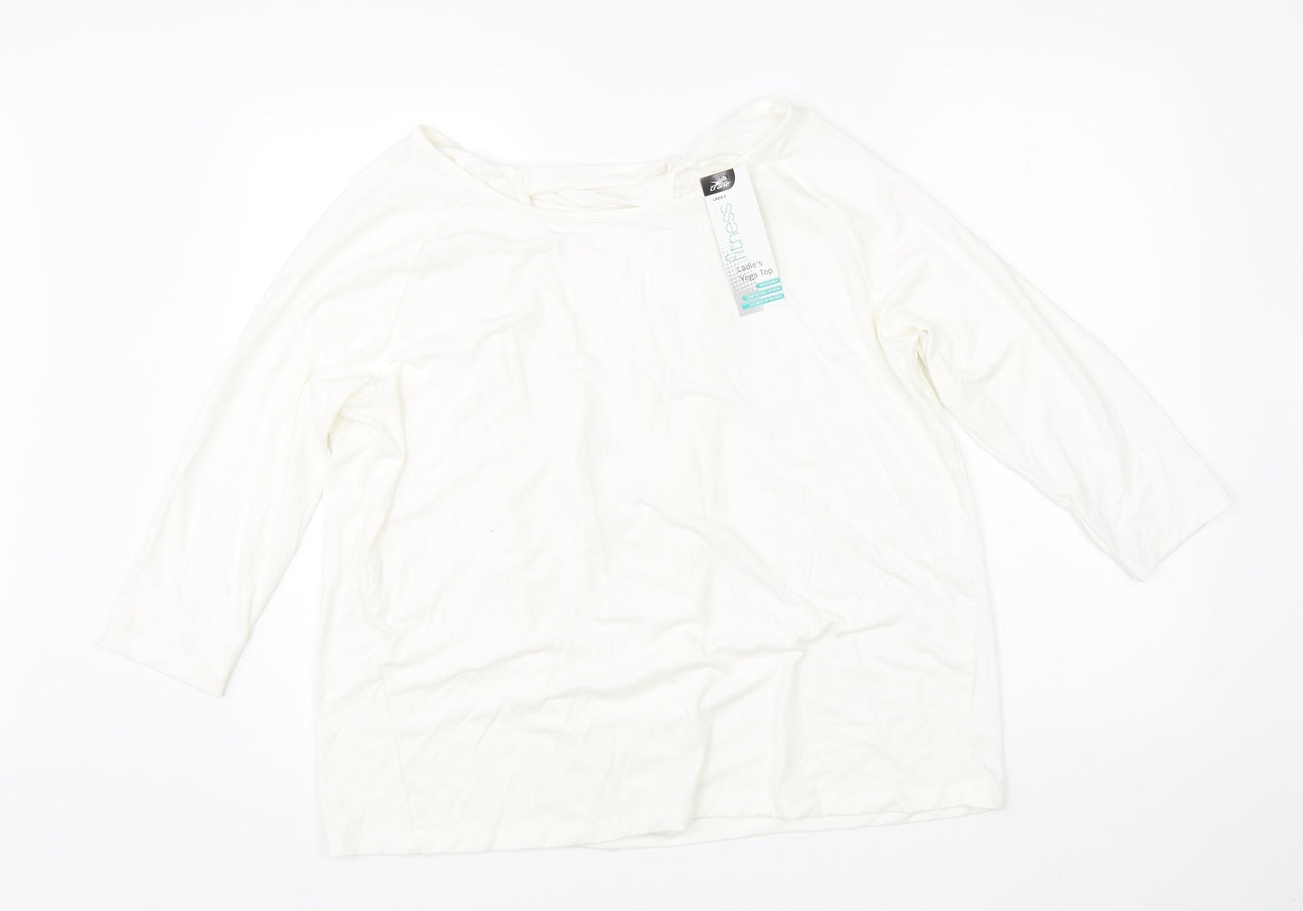 Crane Womens White   Basic Blouse Size L