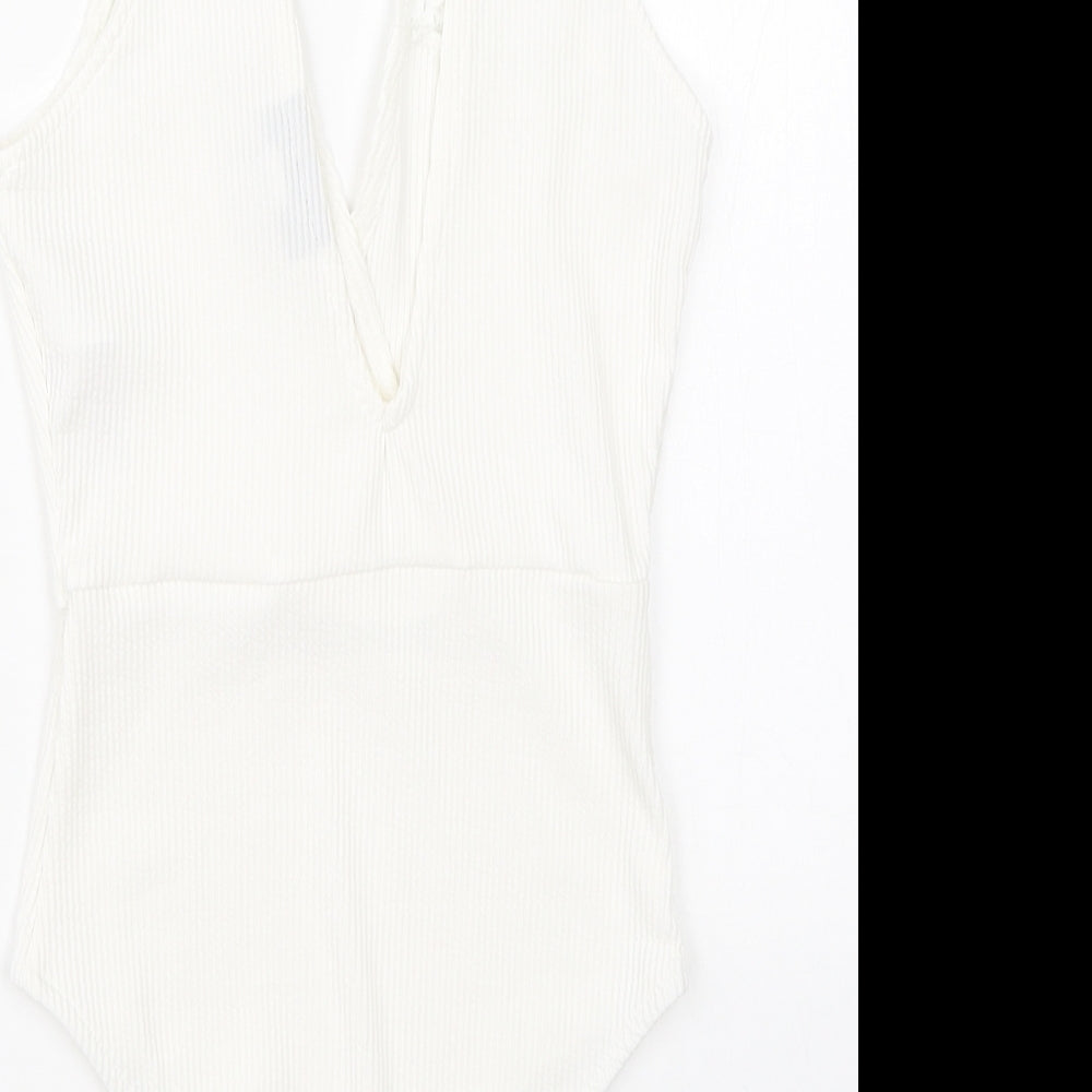 Topshop Womens White   Romper One-Piece Size 6