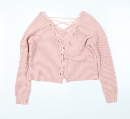Womens UK Size 6 Dorothy Perkins Pink Pullover Jumper