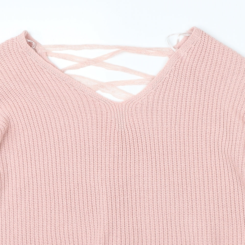 Womens UK Size 6 Dorothy Perkins Pink Pullover Jumper