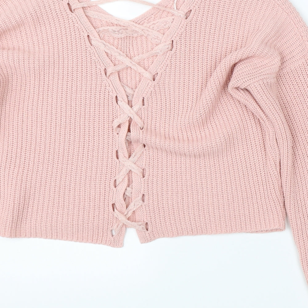 Womens UK Size 6 Dorothy Perkins Pink Pullover Jumper