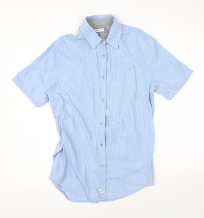 PD & C Mens Blue    Button-Up Size S