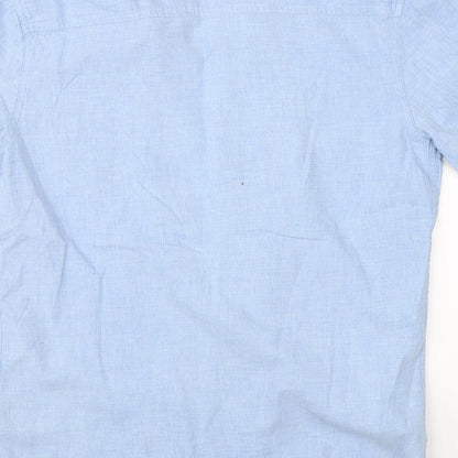PD & C Mens Blue    Button-Up Size S