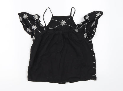 New Look Girls Black   Basic Blouse Size 11 Years