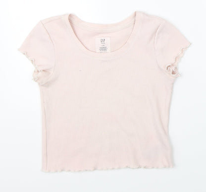 Gap Girls Pink   Cropped T-Shirt Size 10-11 Years