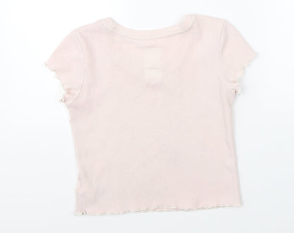 Gap Girls Pink   Cropped T-Shirt Size 10-11 Years