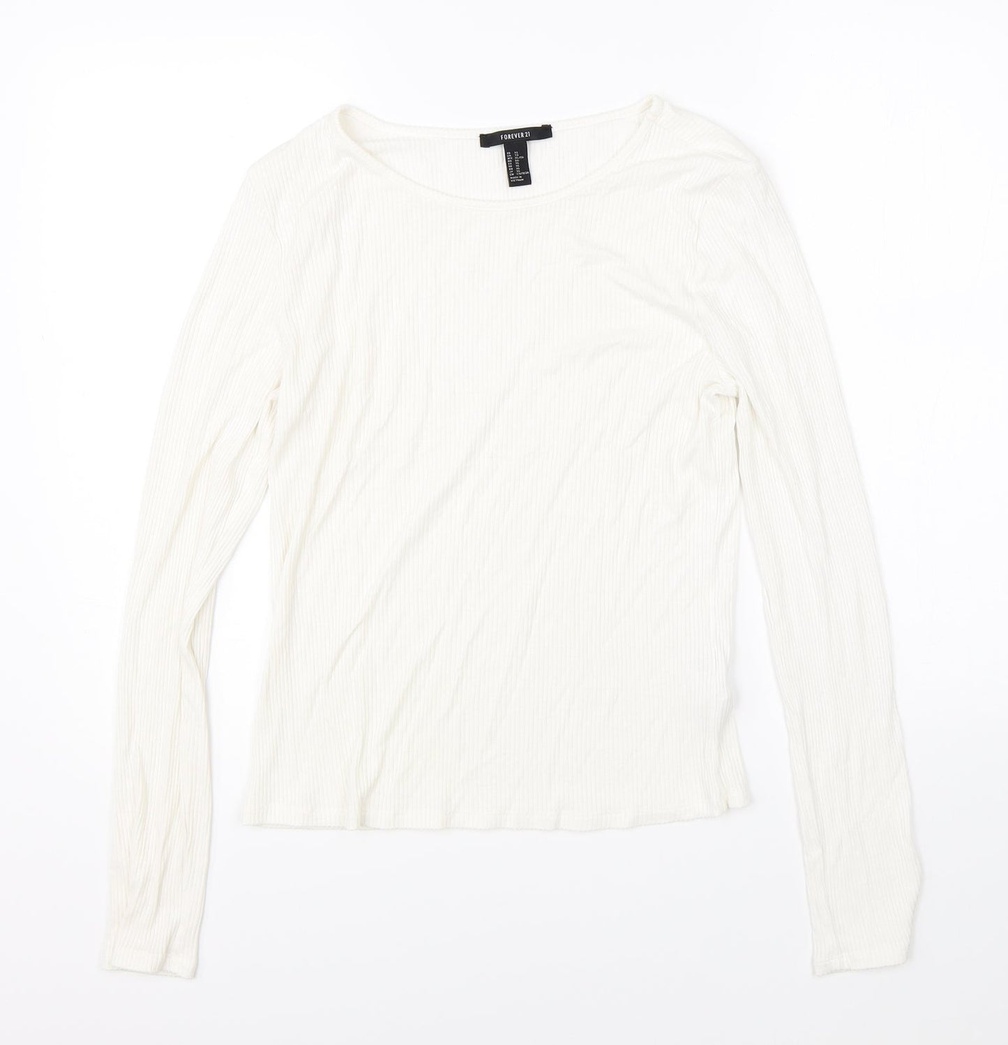 FOREVER 21 Womens White   Pullover Jumper Size XL