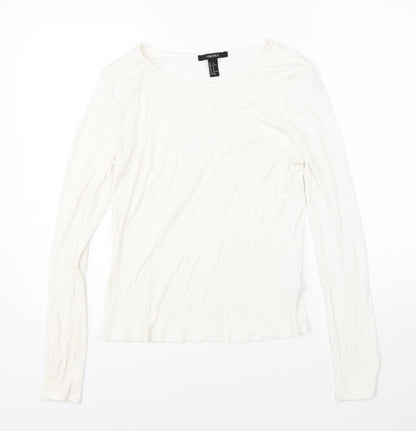 FOREVER 21 Womens White   Pullover Jumper Size XL