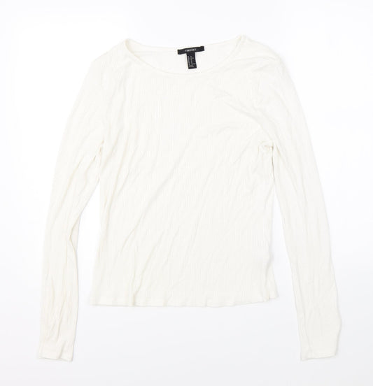FOREVER 21 Womens White   Pullover Jumper Size XL